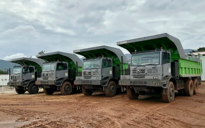 服务全球客户 | 大批量NG电子游戏电动矿卡出口非洲