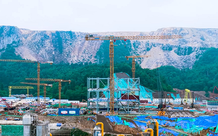 毫米级精度+高效率! NG电子游戏超大塔智建贵州超等煤仓