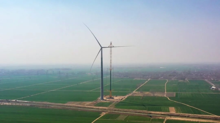 暴雨中横走的 “钢铁巨兽”！！！NG电子游戏 4000 吨起重机撑起 160 米风电，，这细节太硬核！！！